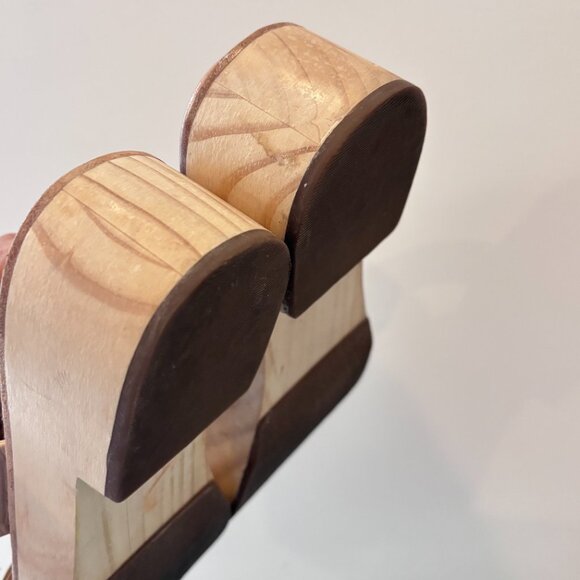 Nisolo Ellie All-Day Clog Slide Wooden Platform Neutral Leather Sandals Size 9 - Picture 11 of 16